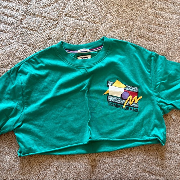 Tommy Hilfiger Tops - Tommy Hilfiger Teal Relaxed Fit Tee